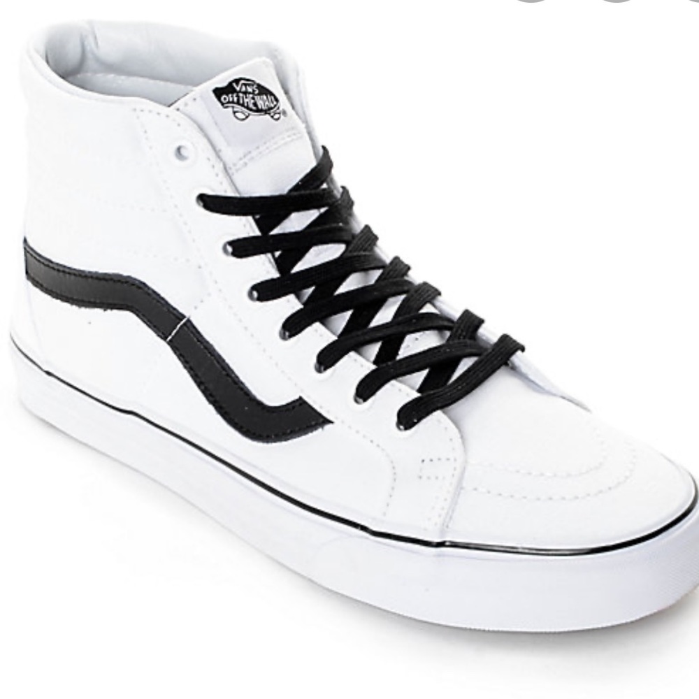 WHITE HIGH TOP VANS